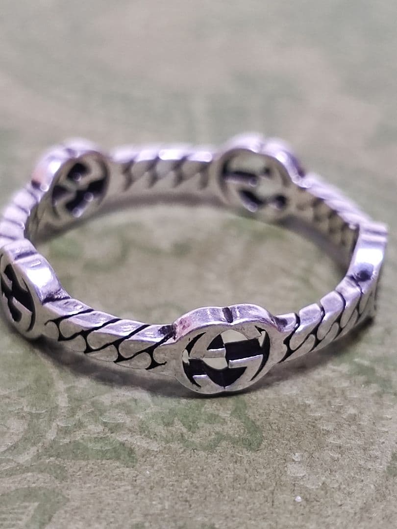 専用　新品 グッチ インターロッキングG チェーンリング 希少サイズ 26号