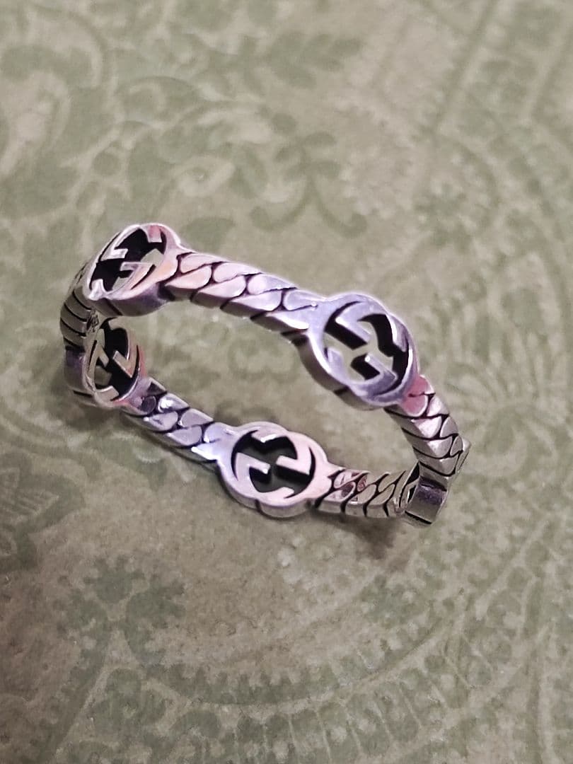 専用　新品 グッチ インターロッキングG チェーンリング 希少サイズ 26号