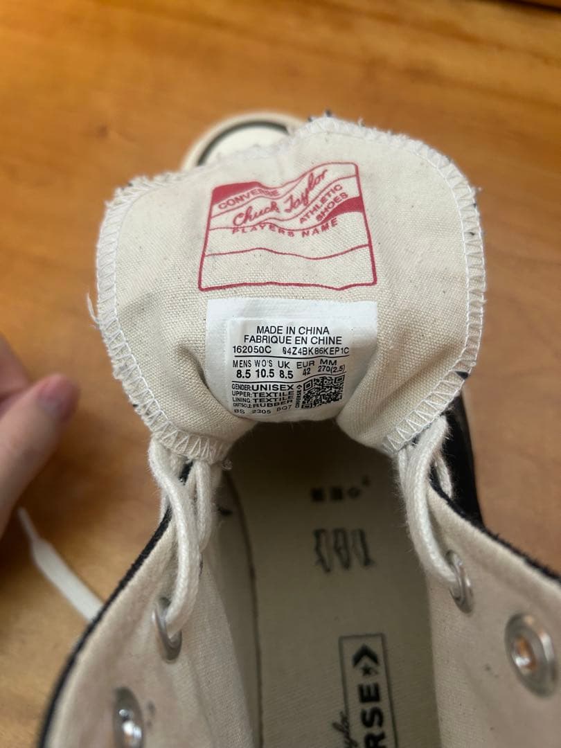 コンバース CT70Chuck70 チャックテイラー　ブラック　27.0cm