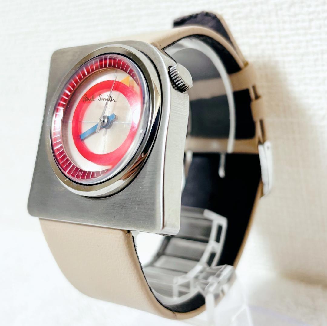 【レア】 美品 ポールスミス 6038-H12611 アシンメトリー 腕時計