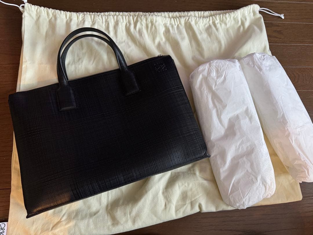 超美品【LOEWE】ロエベ GOYAシン ブリーフケース ビジネスバック黒