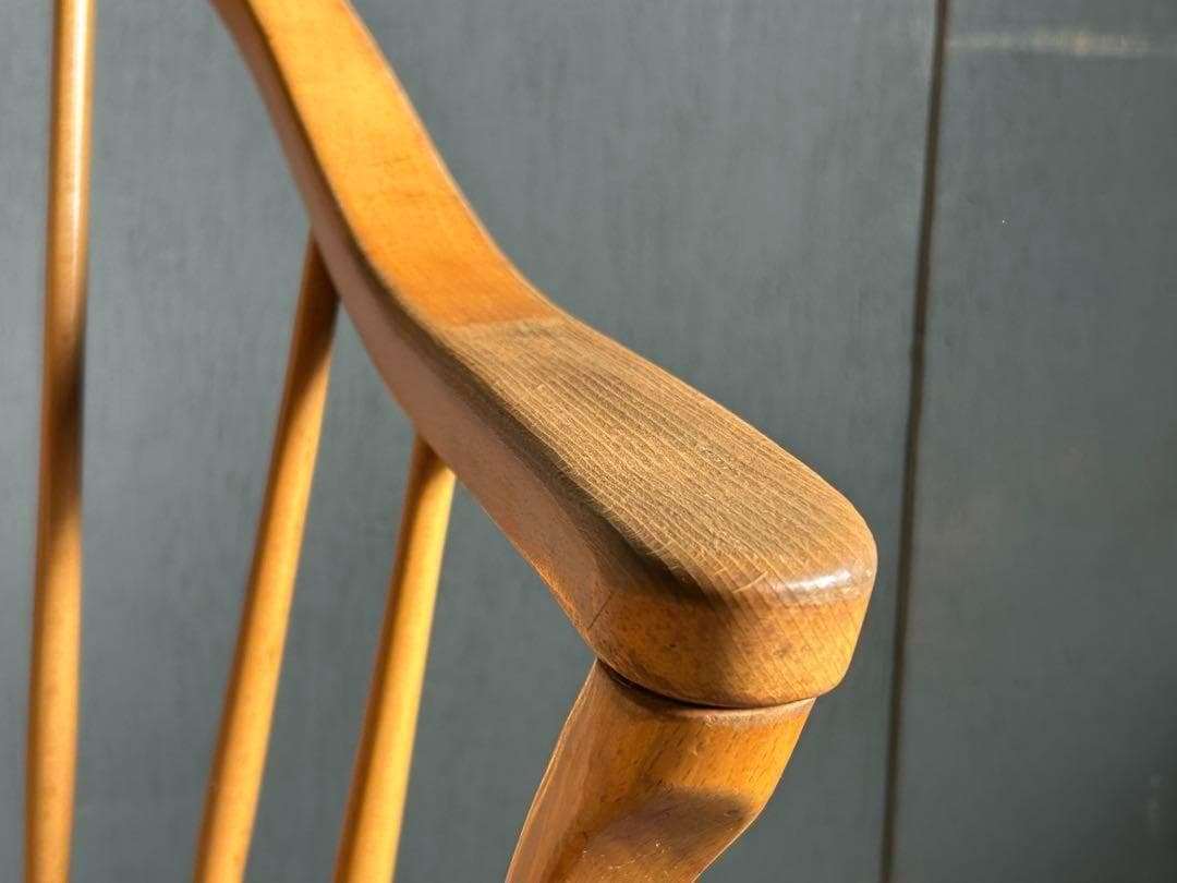 希少　赤ロゴ　飛騨産業　カウホーンチェア　フープバックチェア　アームチェア　SZ