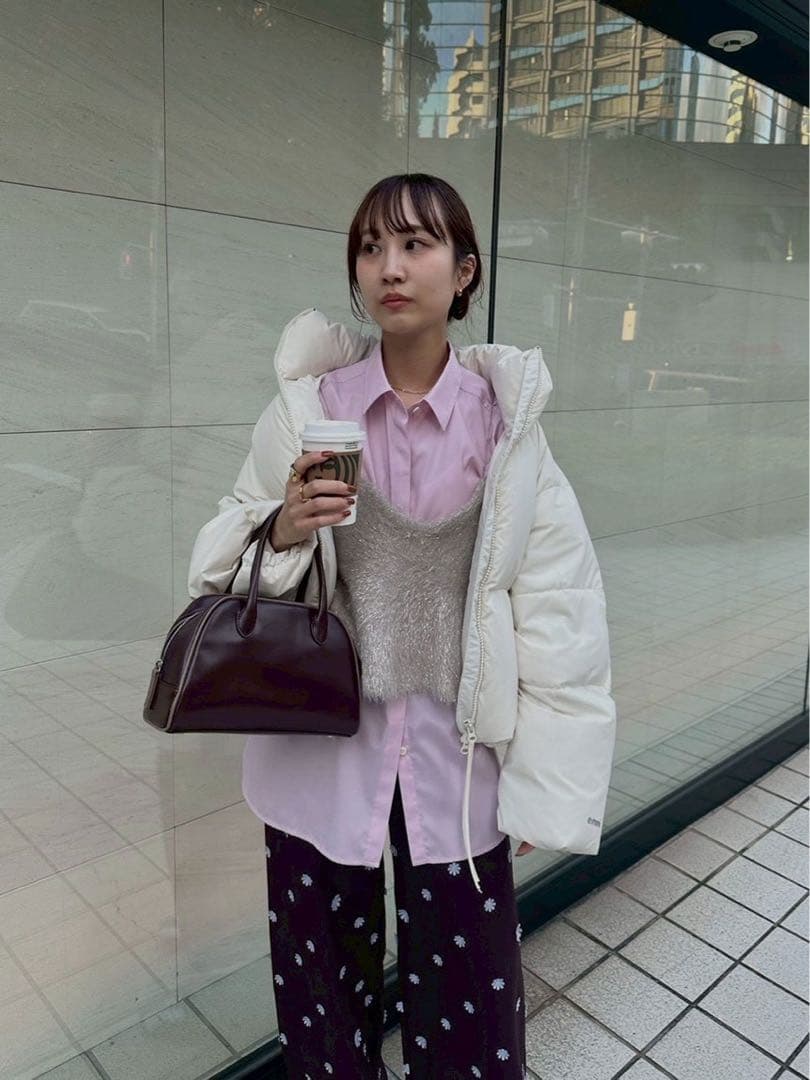 emmi エミ クロップドフォルムダウンコート