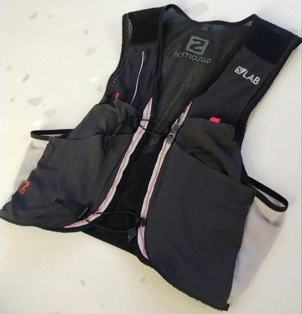 Salomon S/LAB センス２　トレイルランニングベスト 黒/グレー