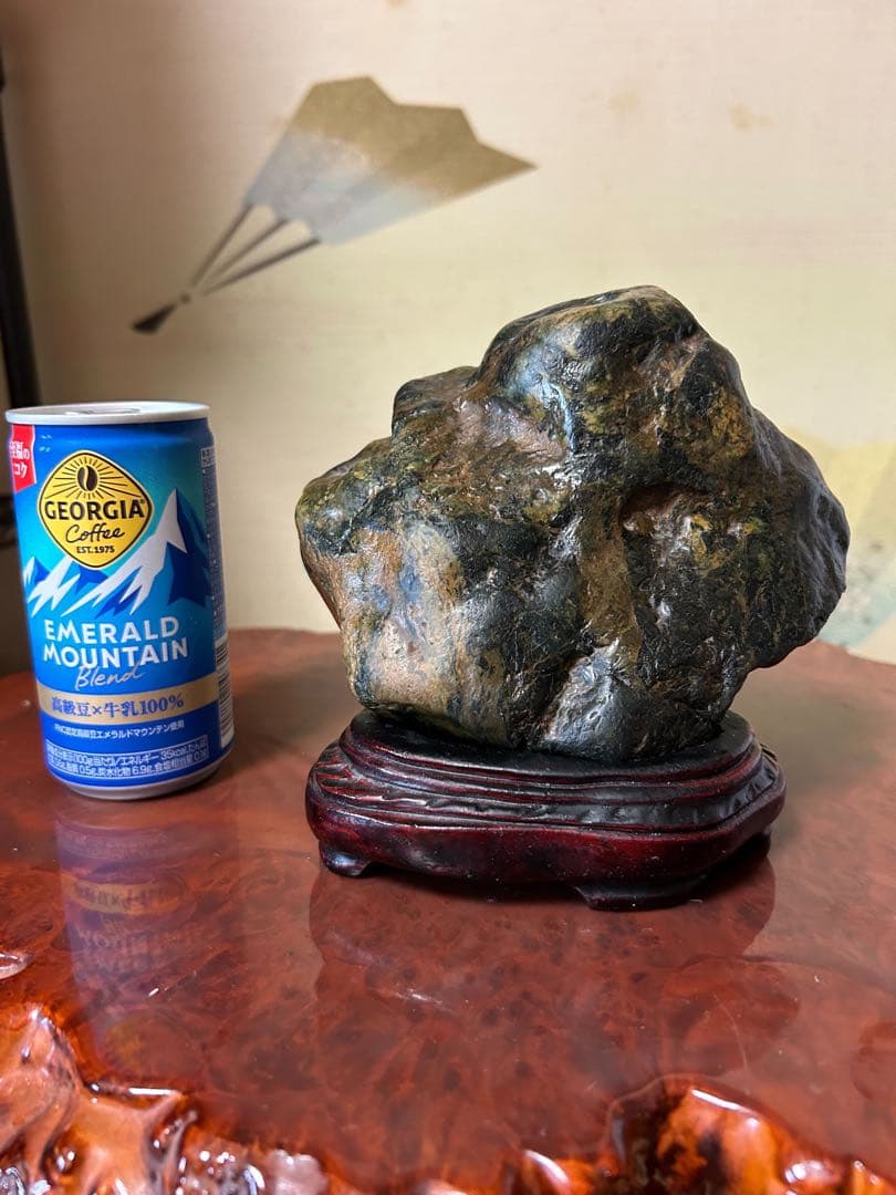 神居古潭石　緑泥石　茅舎石　上質　名石