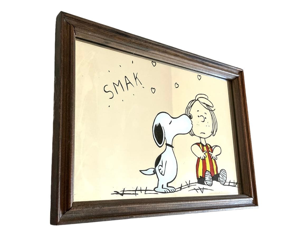 【超希少‼︎】vintageスヌーピーのパブミラー