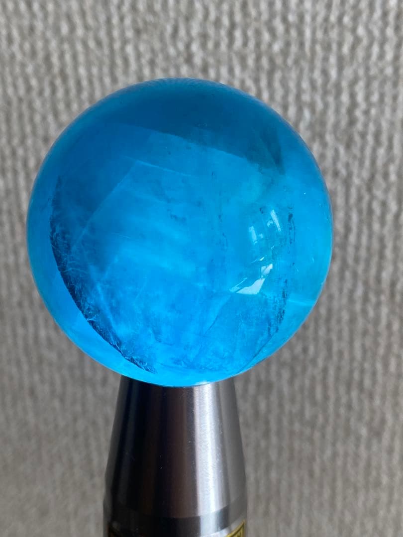 希少 ブルーフローライト 虹入り スフィア 天然石 パワーストーン