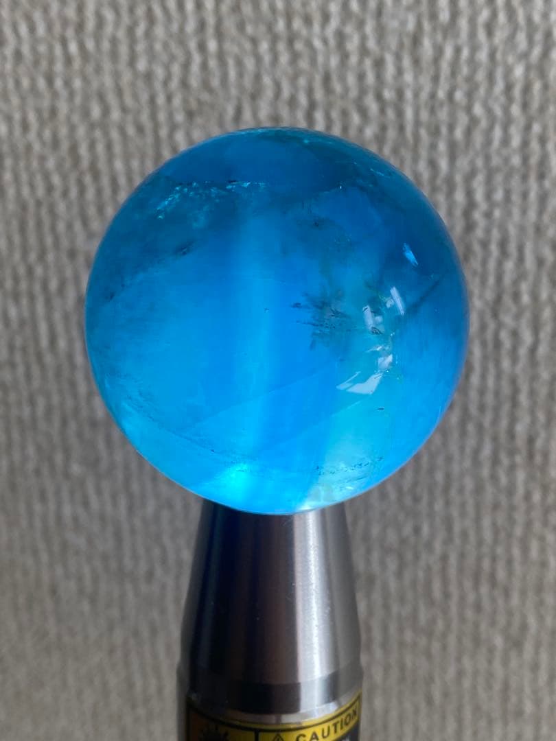 希少 ブルーフローライト 虹入り スフィア 天然石 パワーストーン