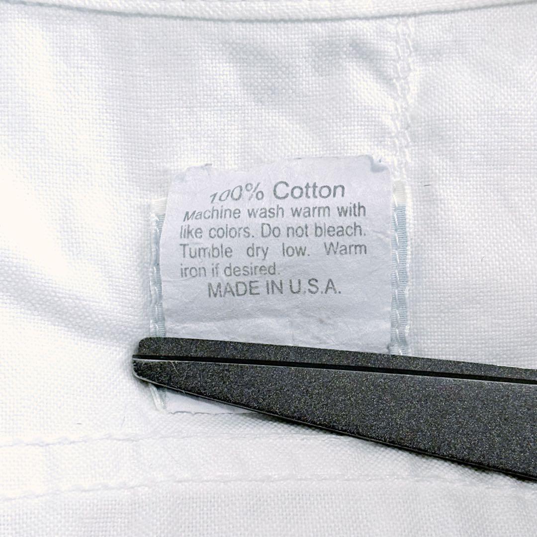 美品 ポストオーバーオールズ 長袖シャツ USA製 エルボーパッチ L