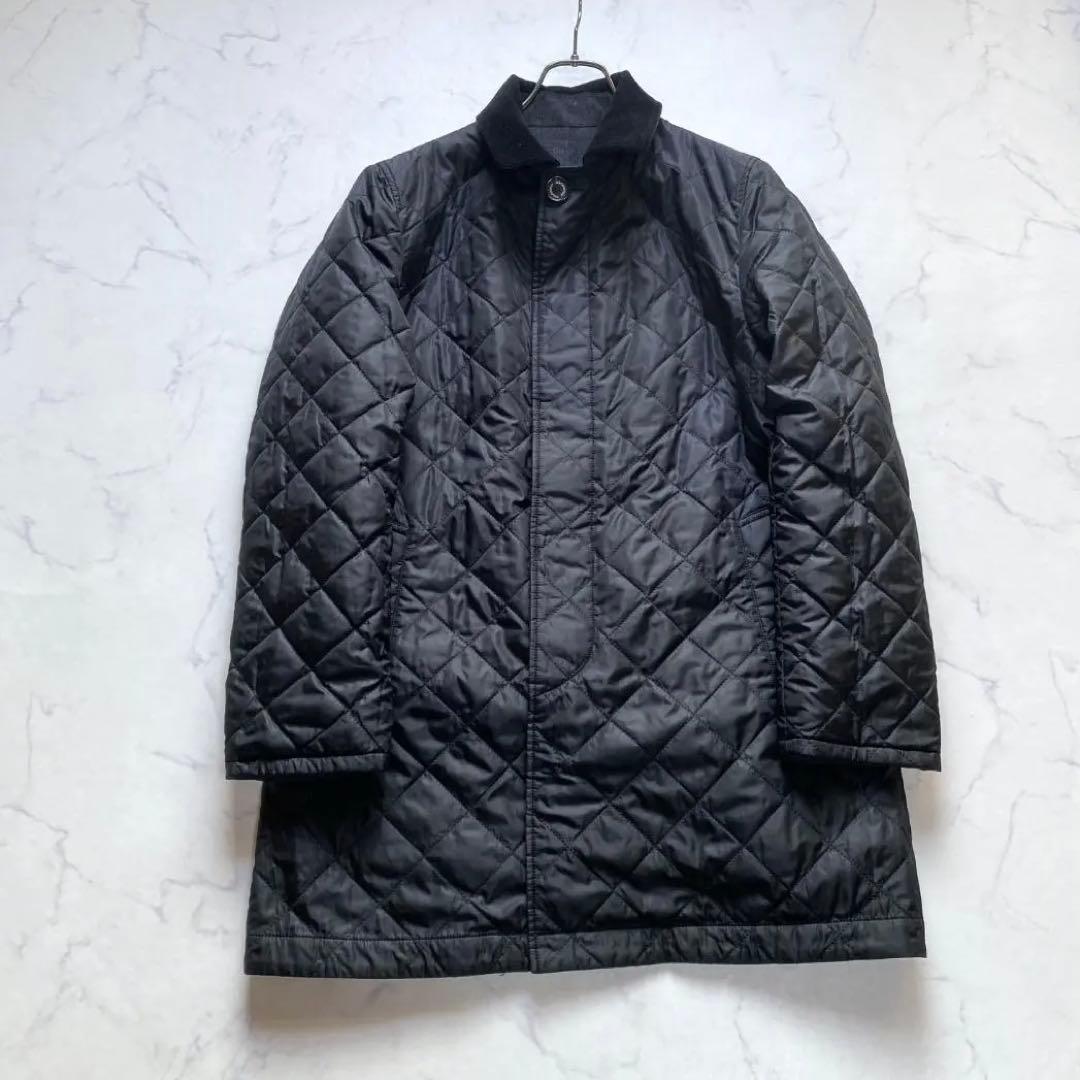 マッキントッシュ ステンカラーコート リバーシブル ウール キルティング 40