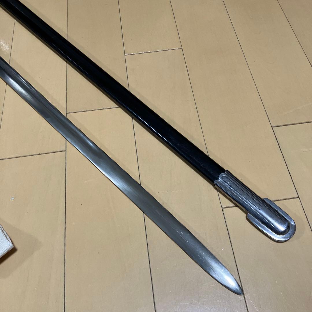 SS金属製サーベル、剣用飾り提げ緒、たすきアダプター付フルセット模造刀品