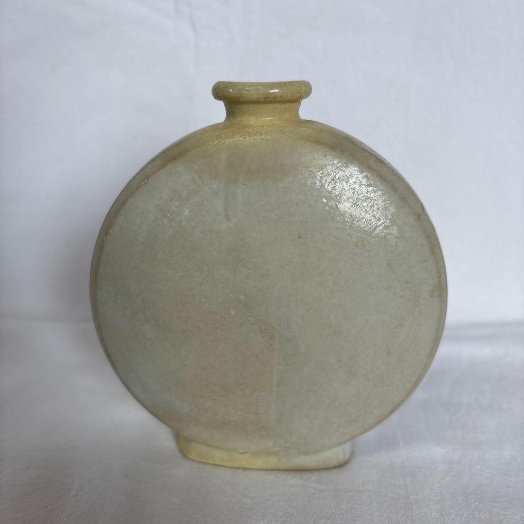 18世紀 李朝 白磁扁壺