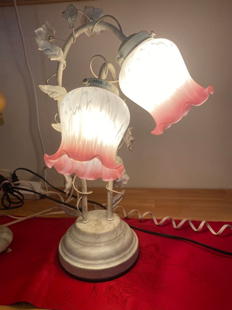 チューリップランプ　ガラスランプ