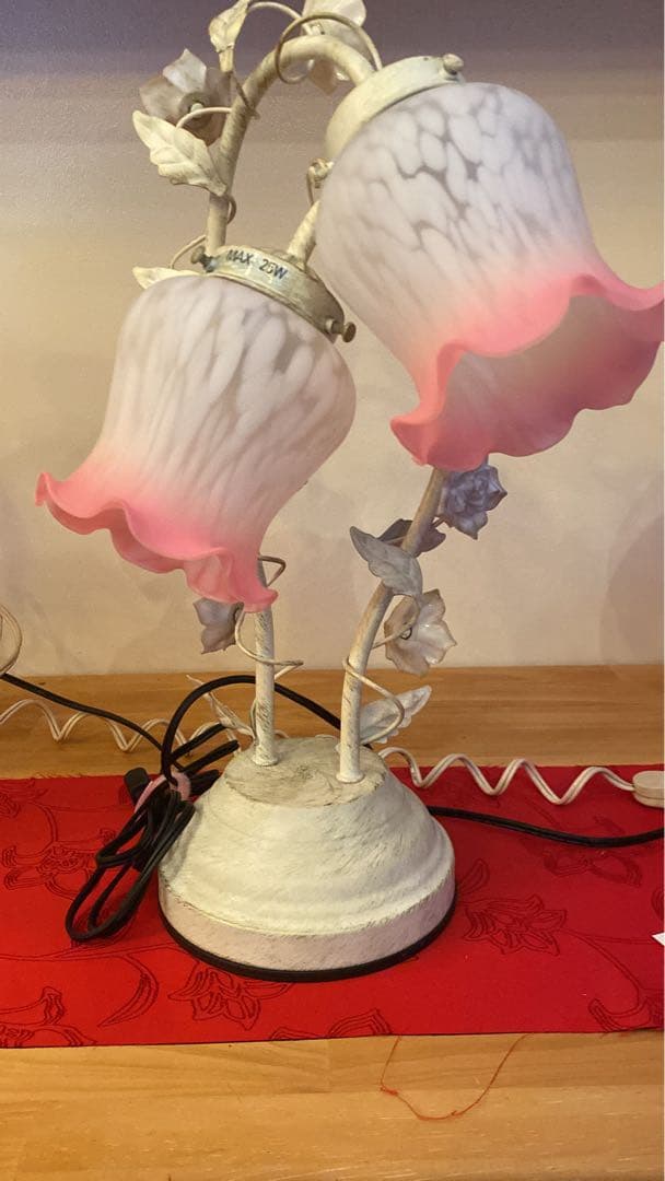 チューリップランプ　ガラスランプ