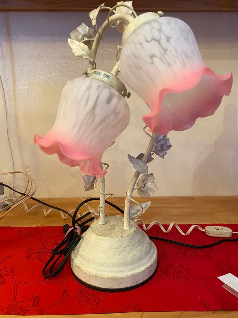 チューリップランプ　ガラスランプ