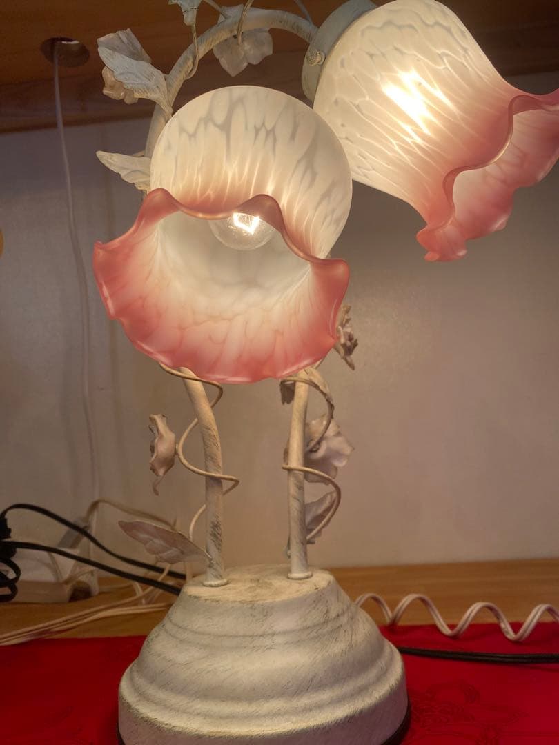 チューリップランプ　ガラスランプ