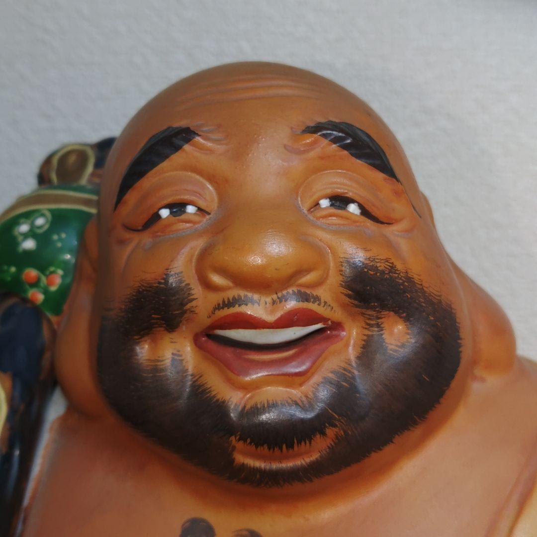 布袋様　陶器製　福の神　置物　工芸品　七福神　オブジェ