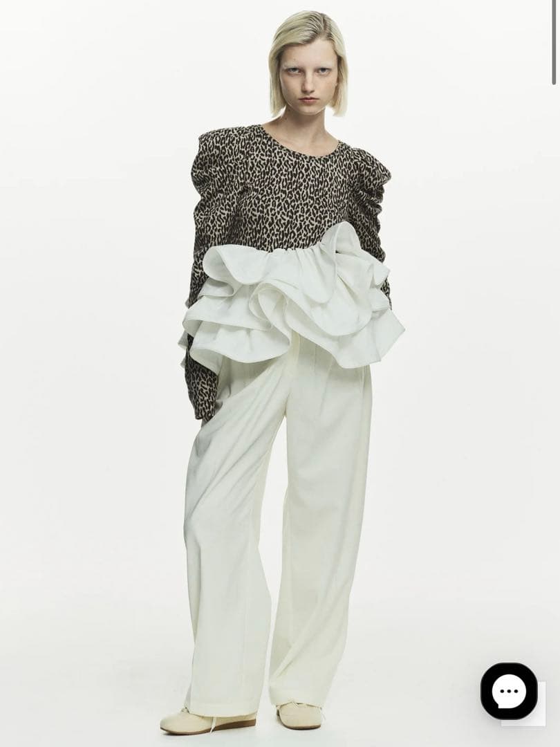 bibiy. EFFIE PEPURAMU LEOPARD TOP 新品未使用