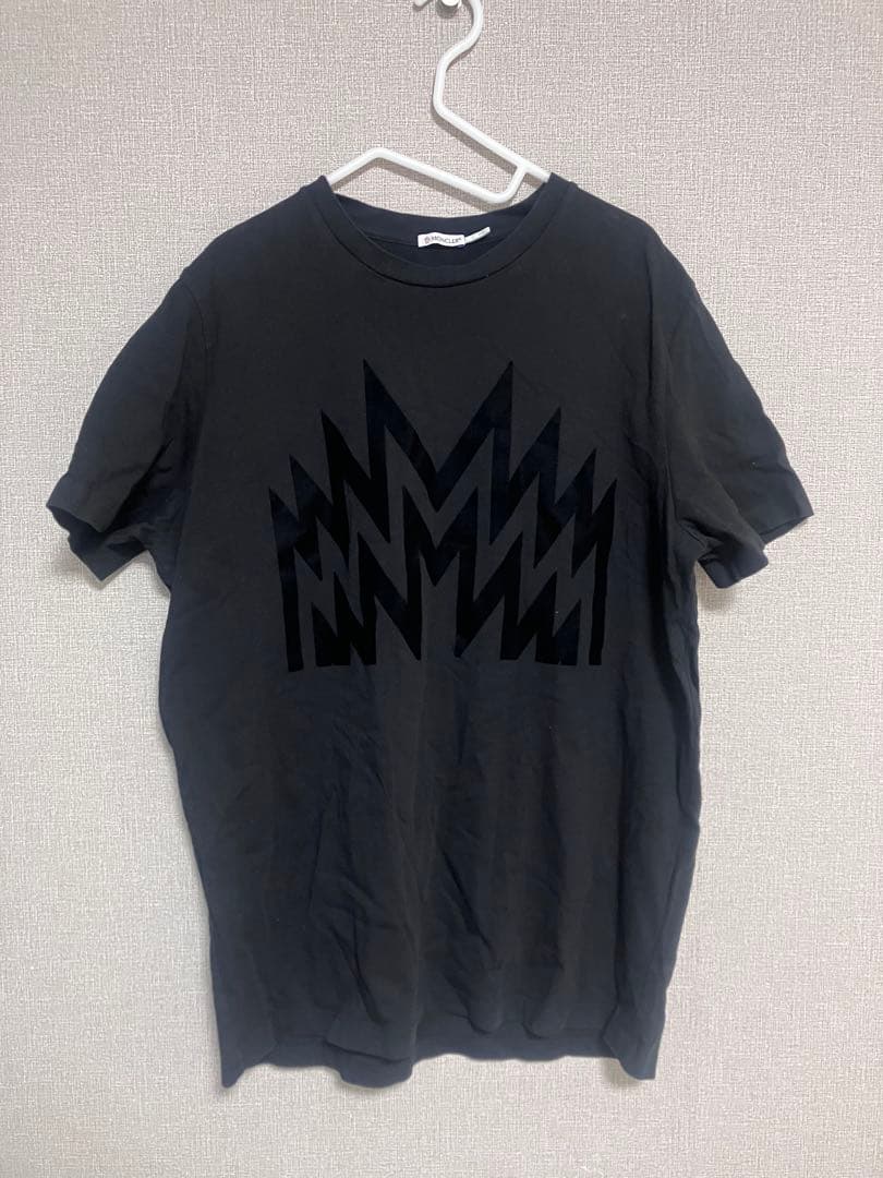 MONCLER モンクレール 美品 黒 ジグザグ模様 Tシャツ