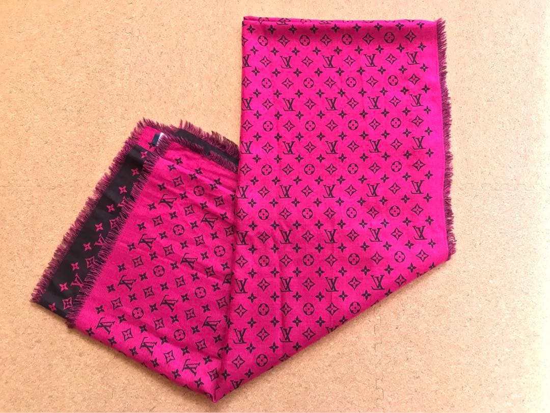 【良品】正規店購入　LOUIS VUITTON大判ショール　約195×140cm