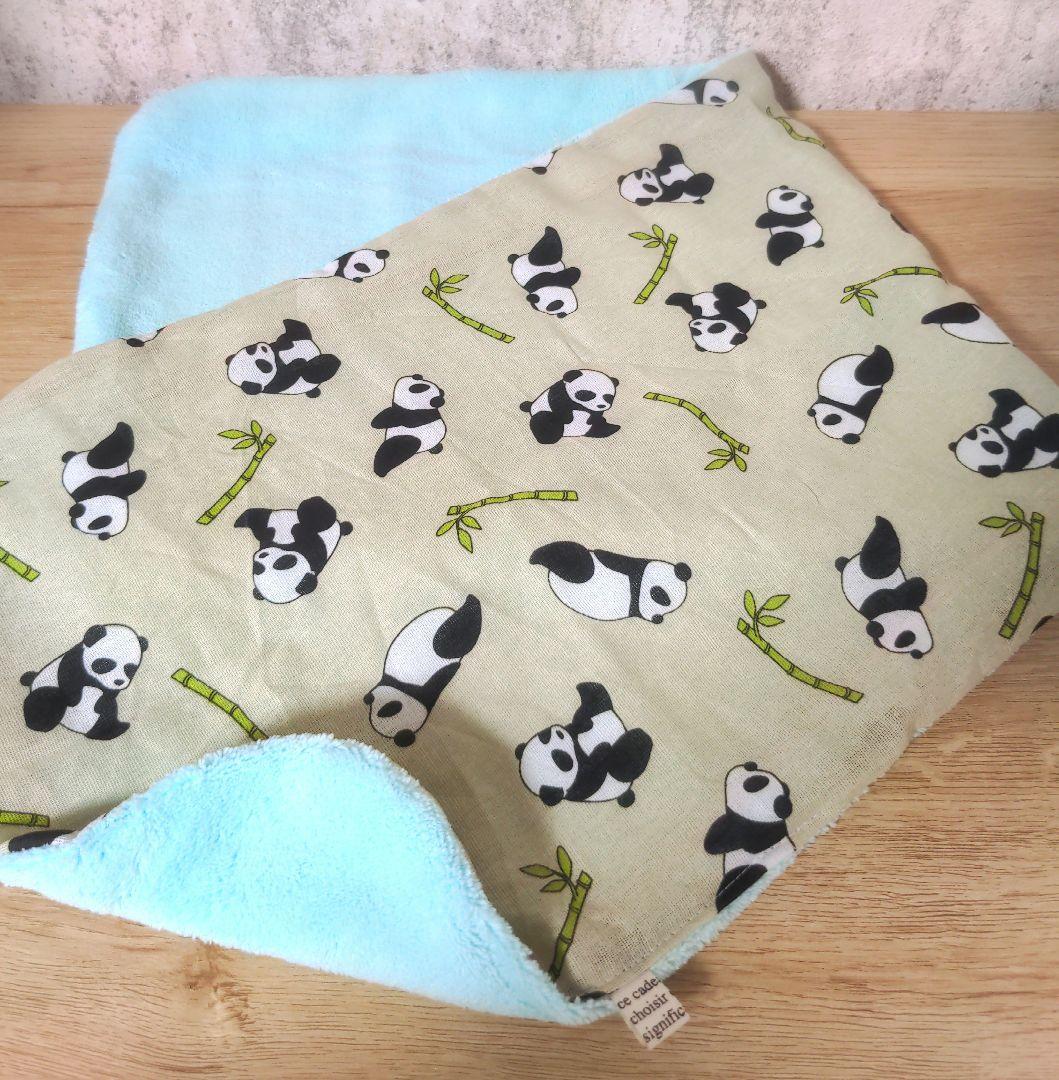 専用❤感謝価格❤みかん＊ふわっサラ❤手拭いヘアドライタオル❤ぱんだ★抹茶