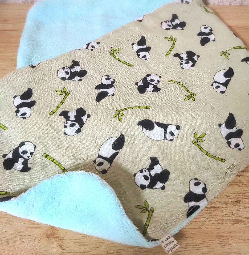 専用❤感謝価格❤みかん＊ふわっサラ❤手拭いヘアドライタオル❤ぱんだ★抹茶