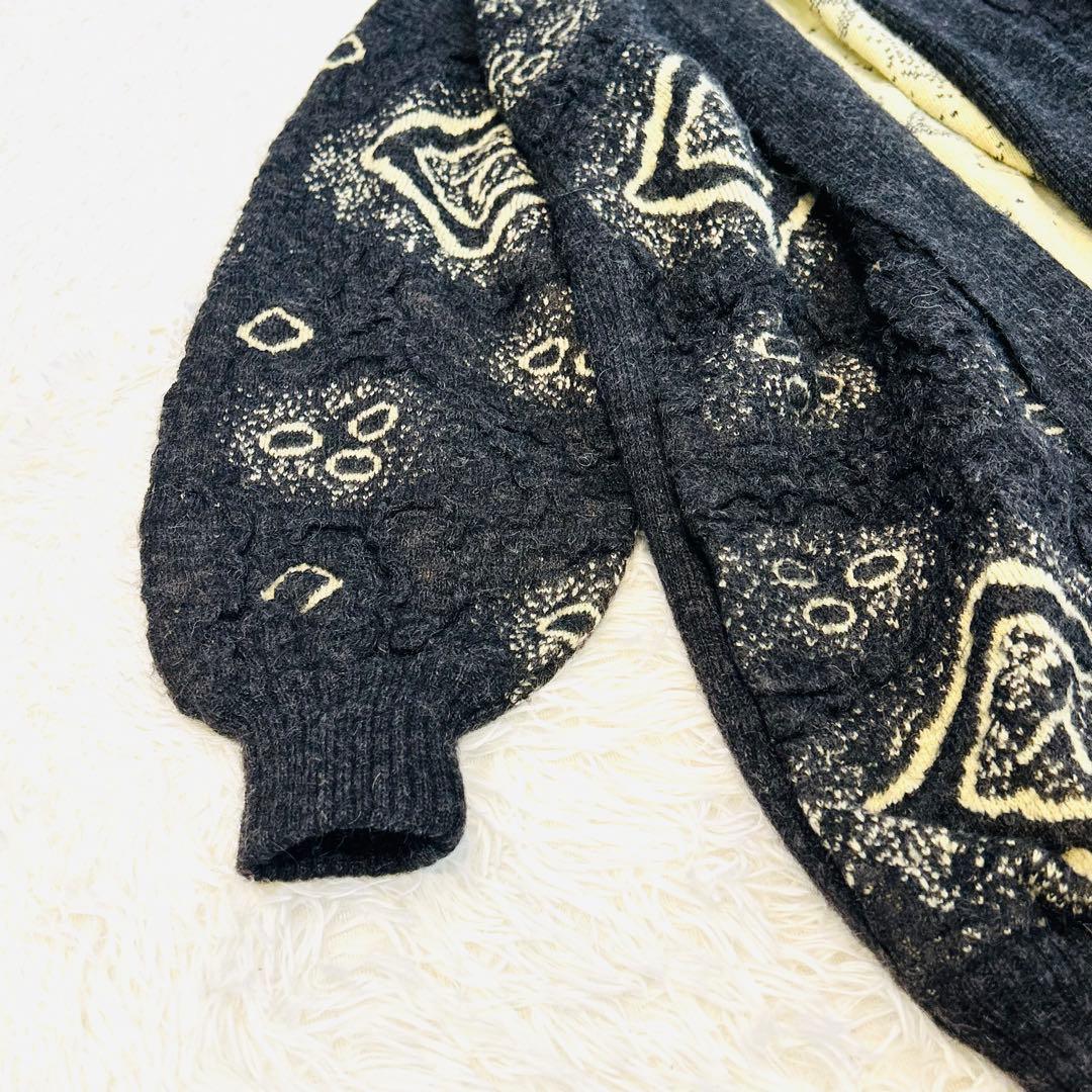 vintage希少ESCADAエスカーダ【カーディガン】モヘアウールニット個性的