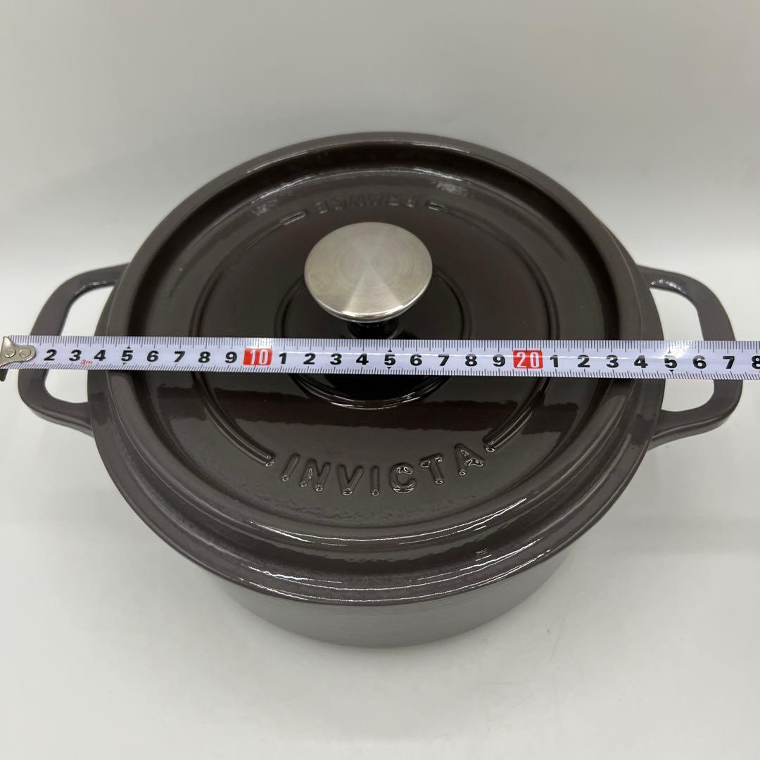 INVICTA アンヴィクタ キャセロール ホーロー鍋 22cm