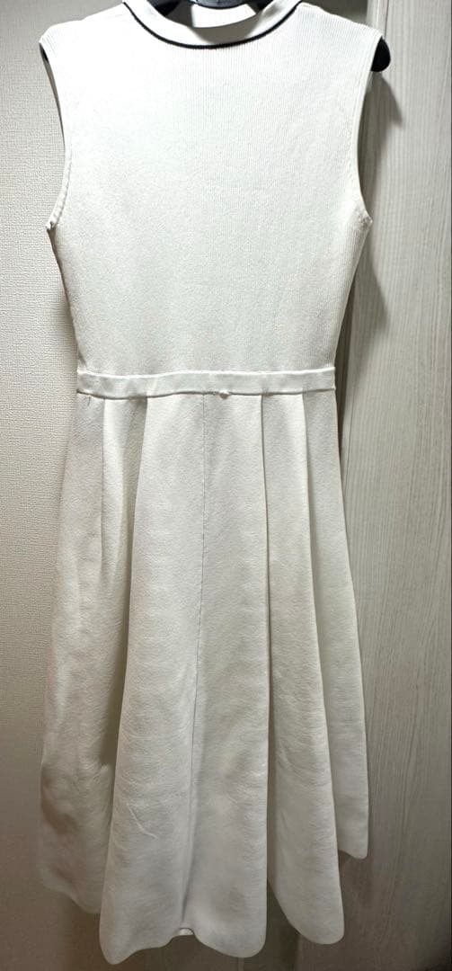 CELFORD ボウタイノースリーブニットワンピース 36