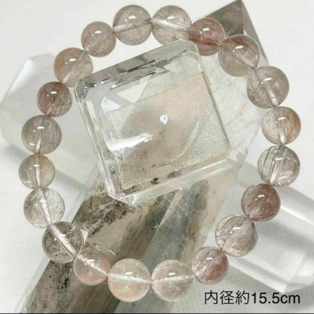 レッドルチル　パワーストーンブレスレット　内径約15.5cm