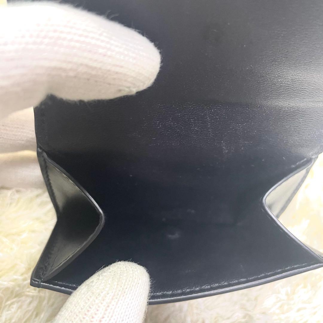 箱 袋付き 極美品 バレンシアガ 三つ折り財布 WALLET1 レザー ブラック
