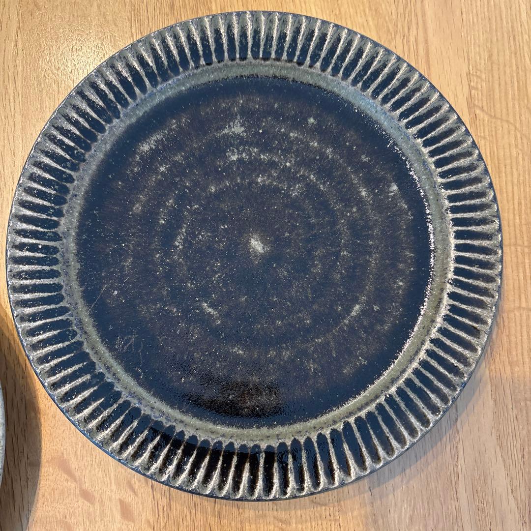 余宮隆 さん　しのぎ　プレート　7寸　2枚セット