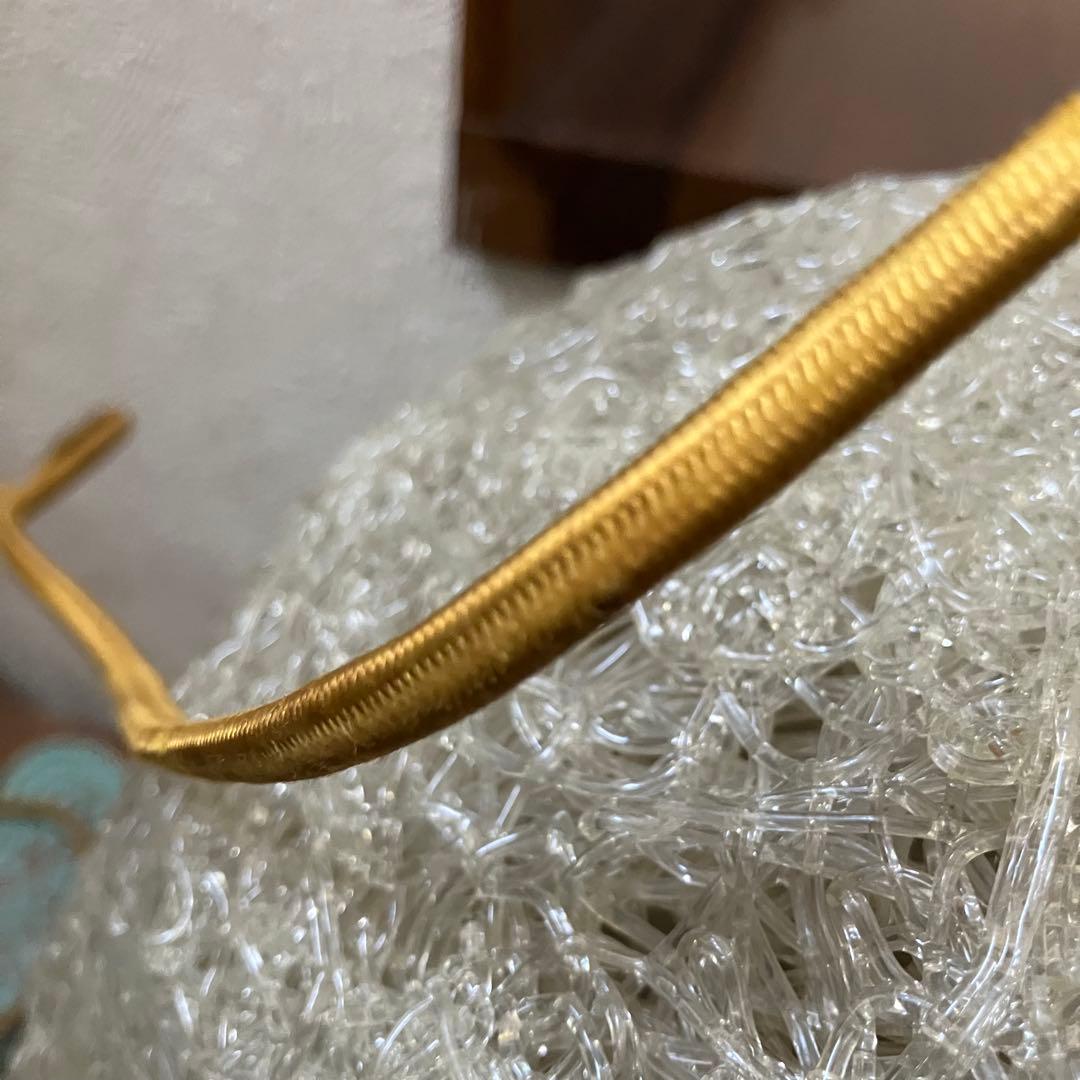 スパゲティペンダントランプ　ホワイト　50-60s ミッドセンチュリー 　球形