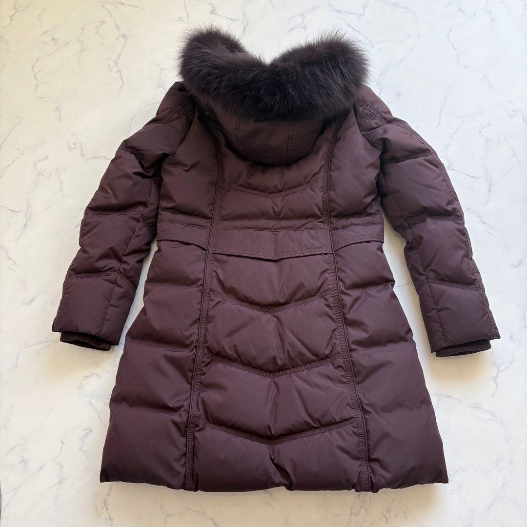極美品 ルイルエブティック ダウンコート L 紫 ロング