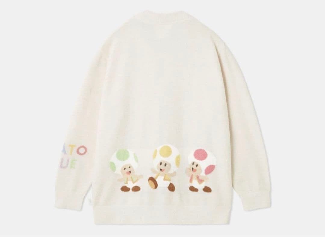 ジェラートピケ スーパーマリオ コラボ キノピオ カーディガン M－Lサイズ