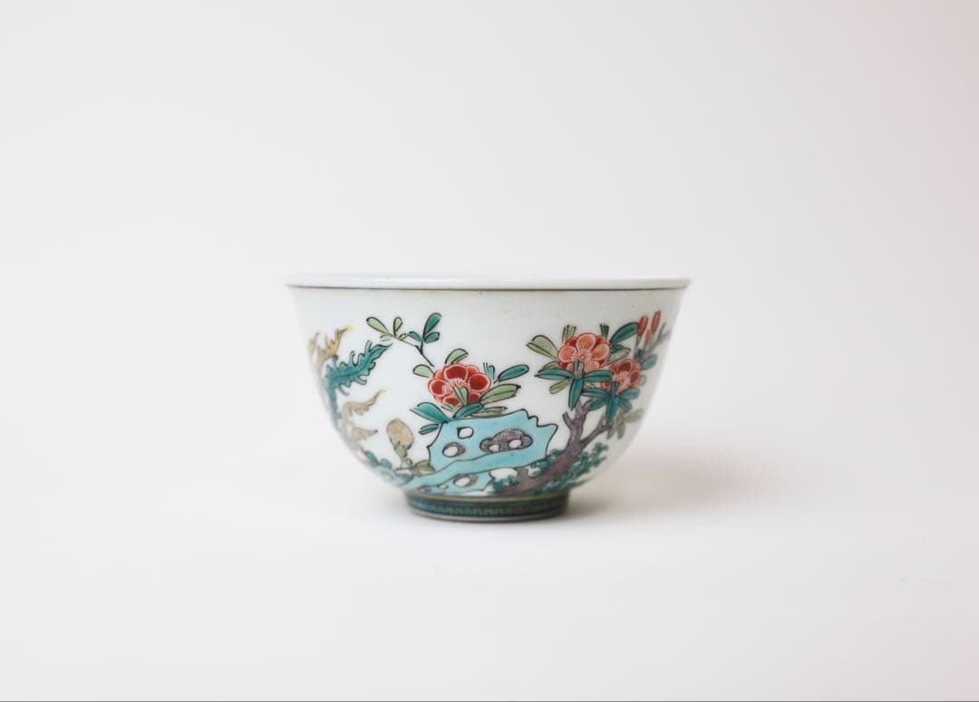 九谷焼 金城竜山 鳳凰 細密絵 石野 竜山 急須 煎茶道具 茶道具 茶器 煎茶碗