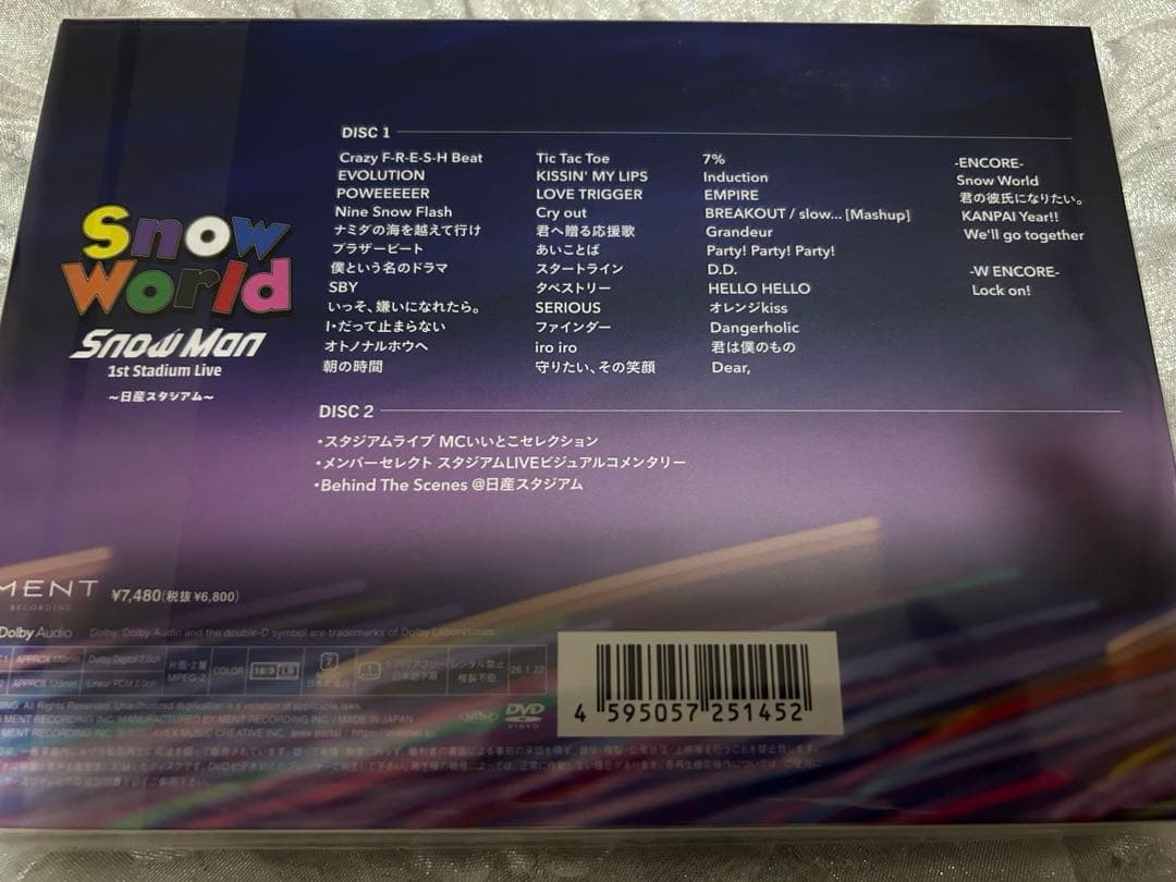  Man 1st Stadium Live DVD 国立