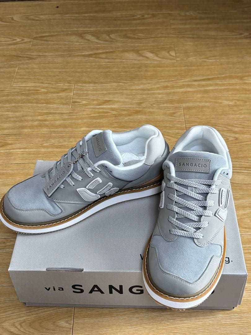 SANGACIO グレー スニーカー 収納袋付き