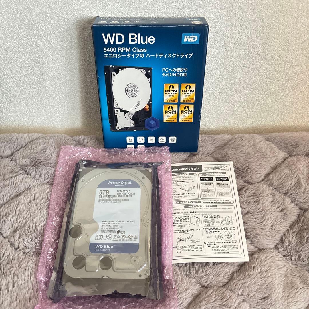 内蔵型ハードディスクドライブ Western Digital HDD 6TB WD60EZAZ