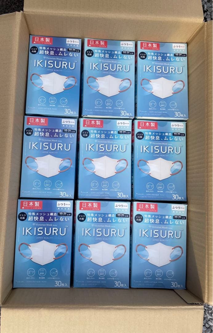 【専用】IKISURU マスク アイボリー×アンティークローズ30枚×26箱