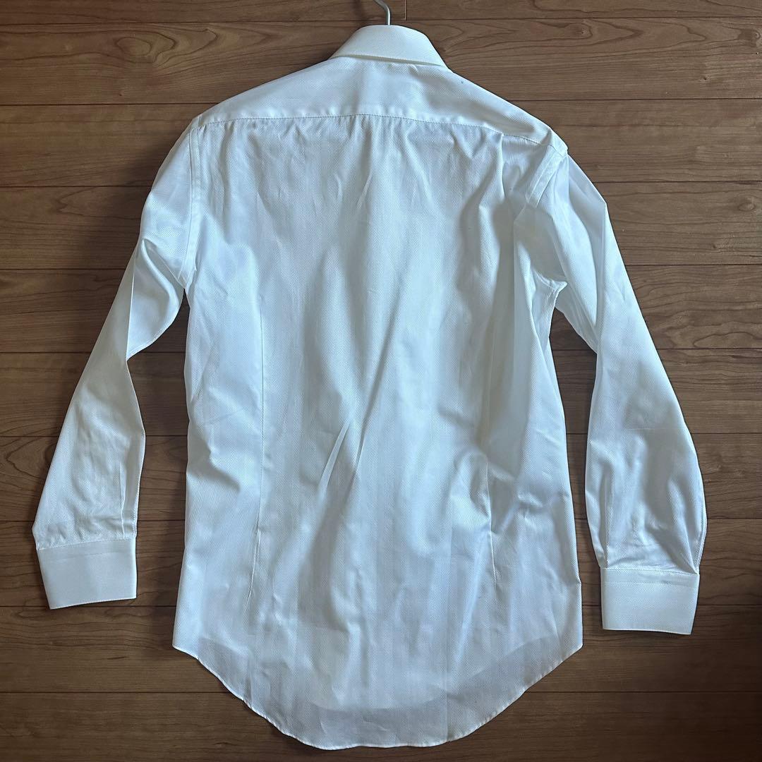 【定価16,500円】ヘリンボーン織 GIZA88 ピンホールシャツ（7540）