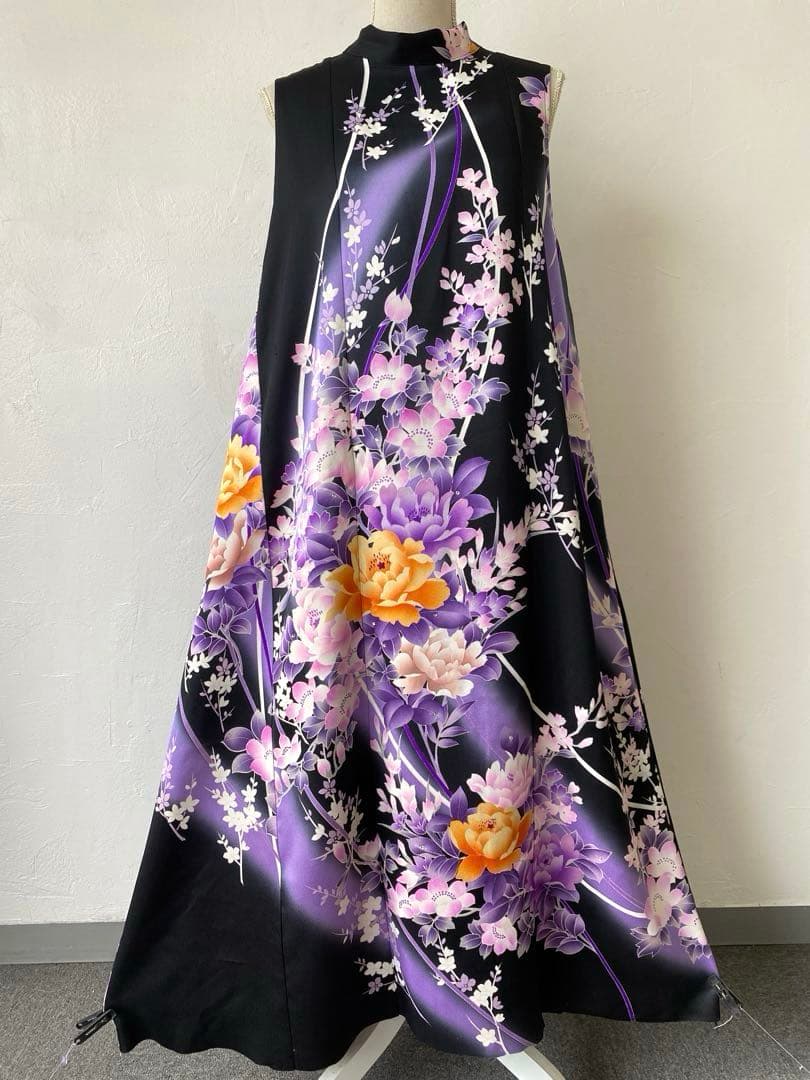 3267 着物　リメイク　ドレス　ワンピース