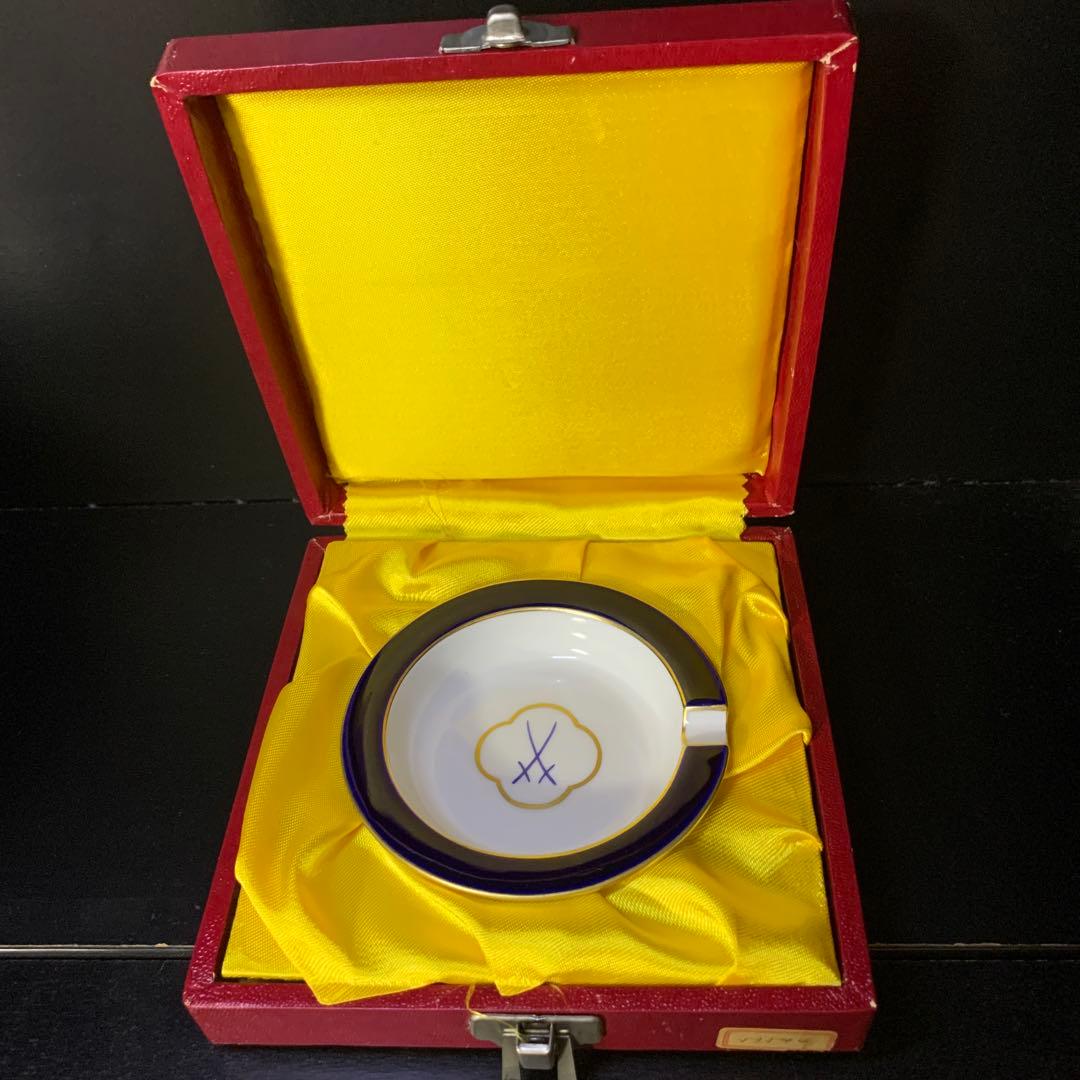 ドイツ　⚔️マイセン　灰皿(箱入) +姫フォーク