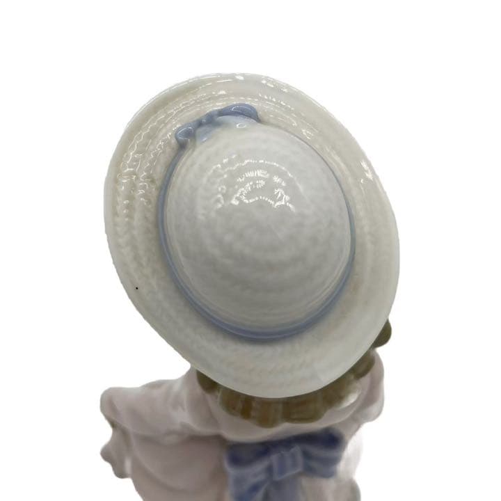 LLADRO　リアドロ　置物　フィギュア　陶器　花　帽子　婦人　5027