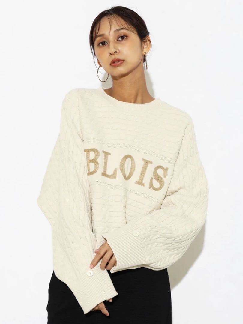 SCOTCLUB☆ ケーブル編みワイドニット