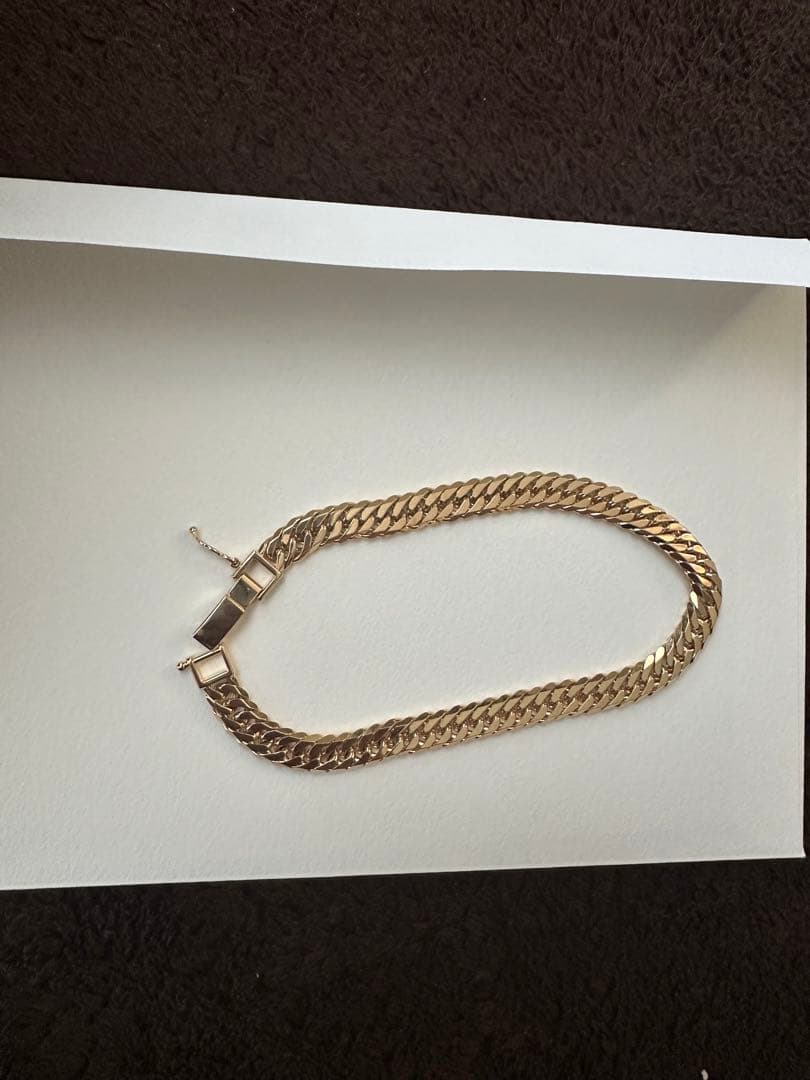 K18 6面ｗ　21.3g ブレスレット 20cm 美品