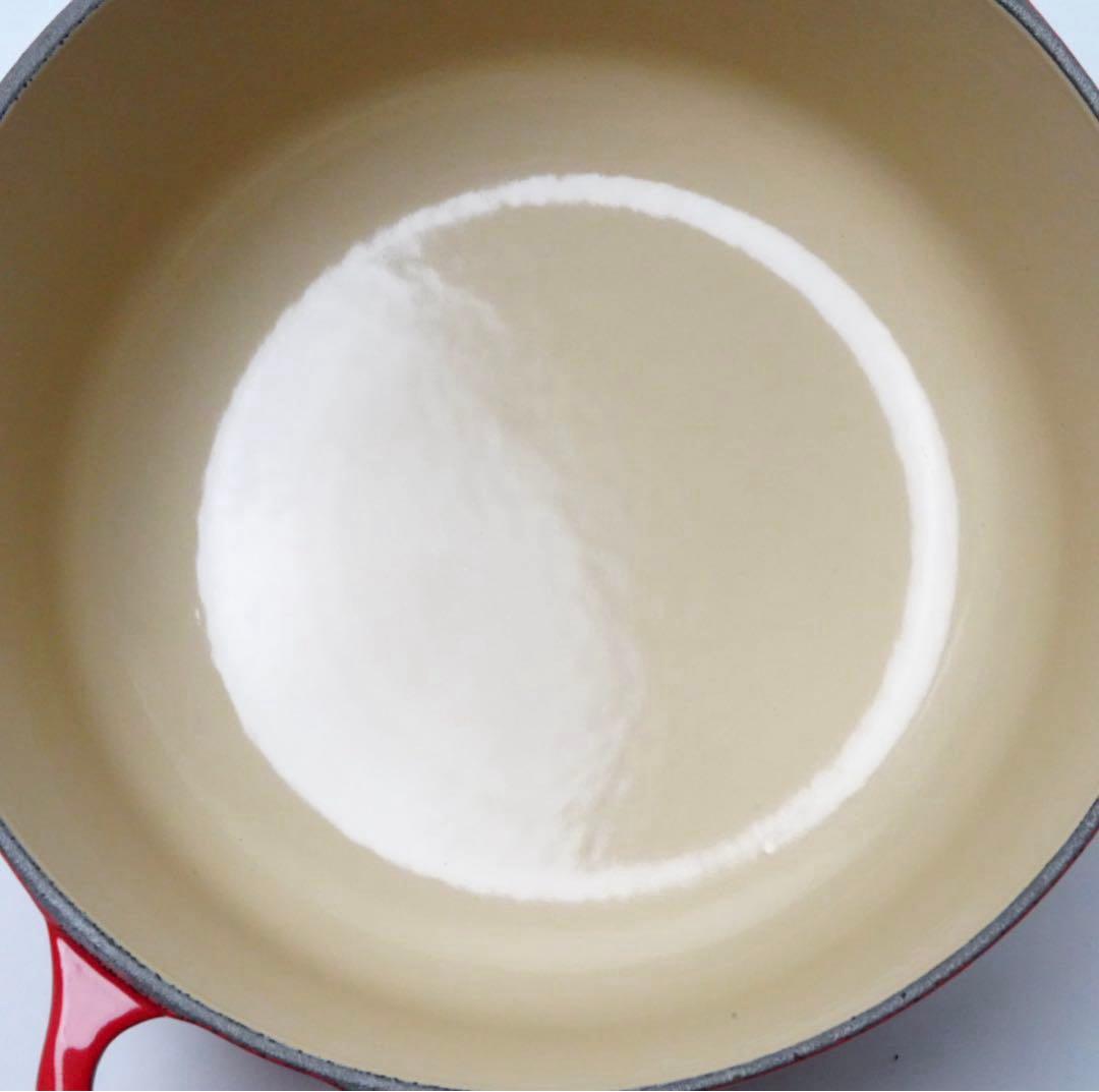 【美品】LE CREUSET　ココット ロンド チェリーレッド　20cm