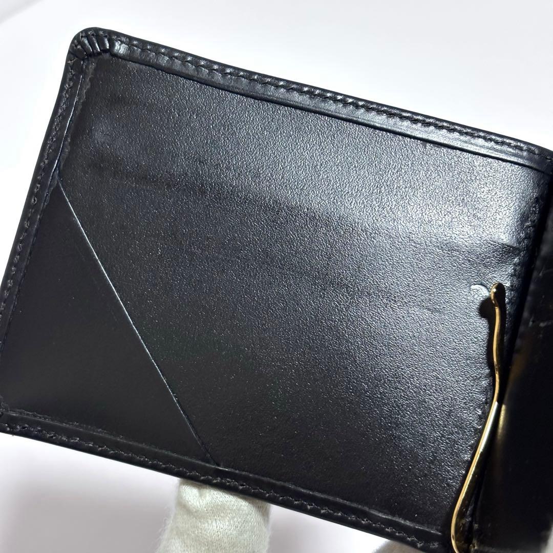 【現行品】グレンロイヤル マネークリップ 小銭入れ付 ブラック レザー 薄マチ