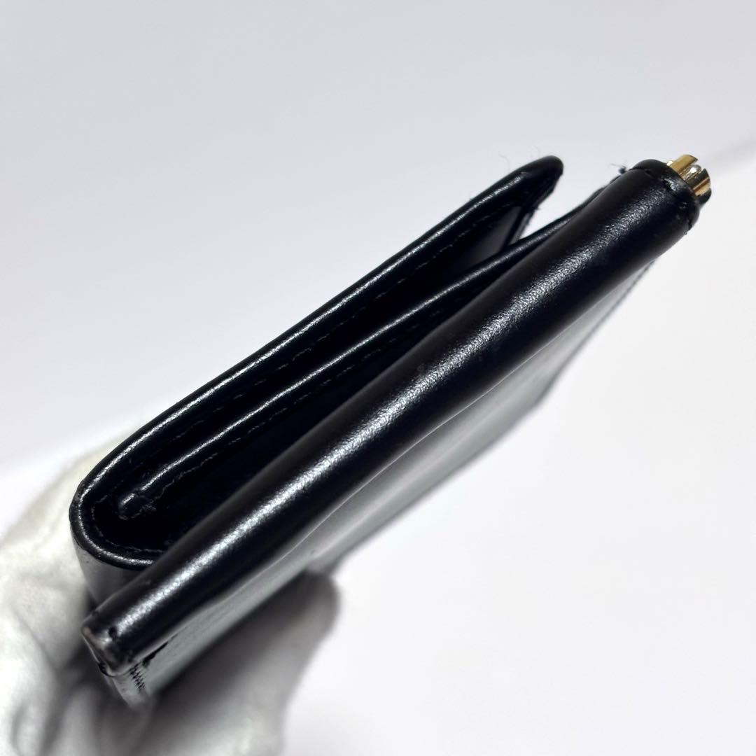 【現行品】グレンロイヤル マネークリップ 小銭入れ付 ブラック レザー 薄マチ