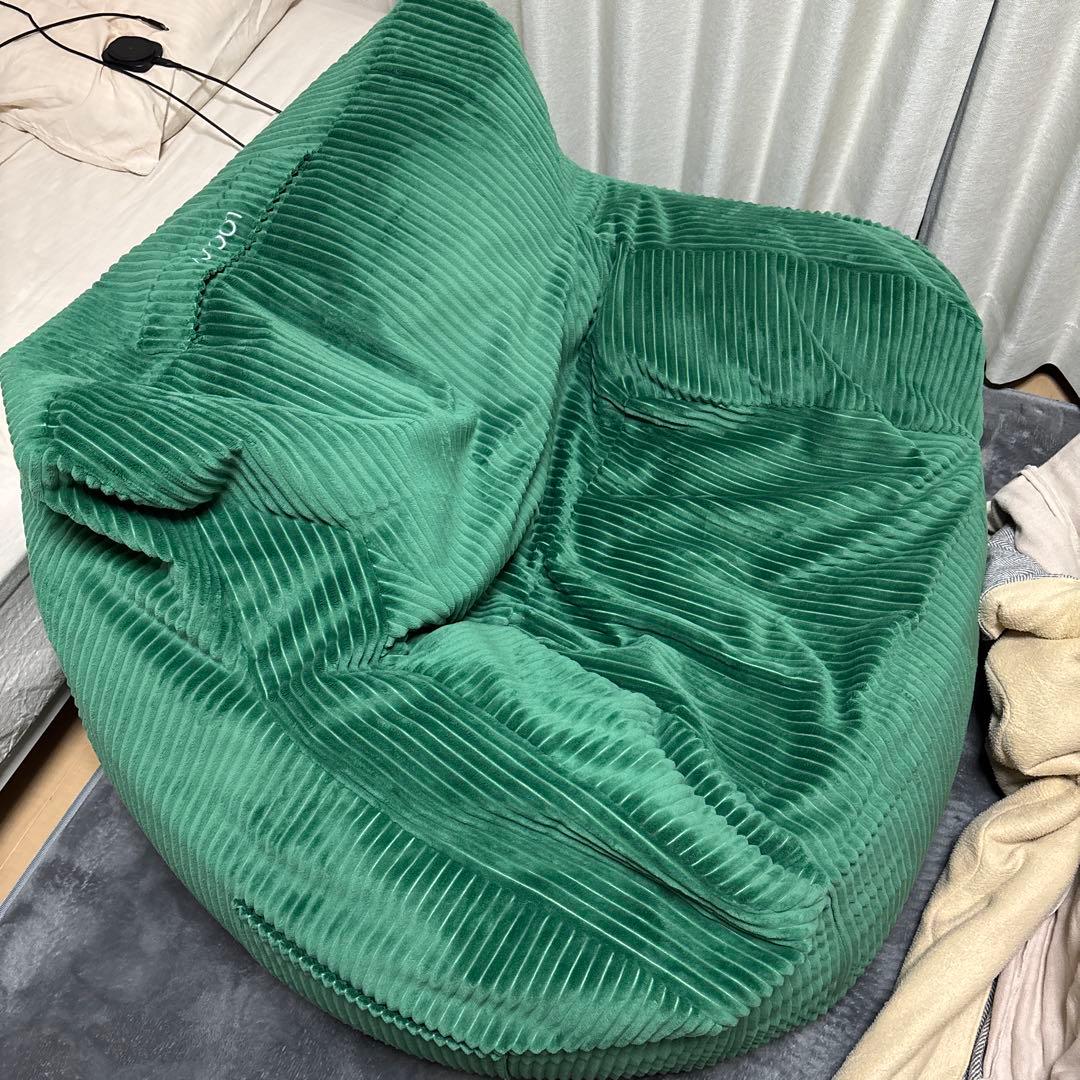 【Yさま専用】loosy HUGME 1人掛けビーズソファ グリーン